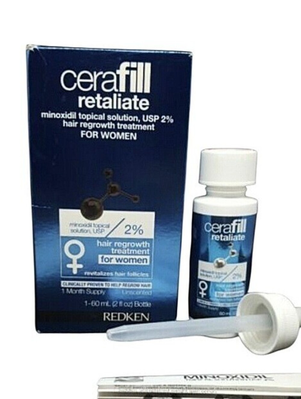 Redken Cerafill Retaliate 2% Minoxidil Topical Solution Hair Regrowth Treatment